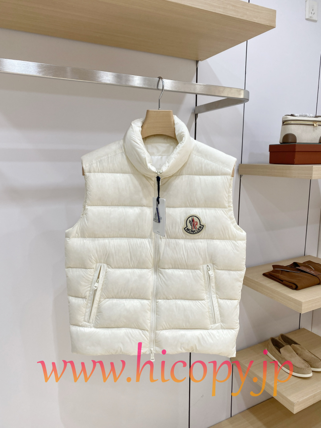 2026 秋冬新作 Moncler Contrin メンズ ダウンベスト ホワイト hicopymn004