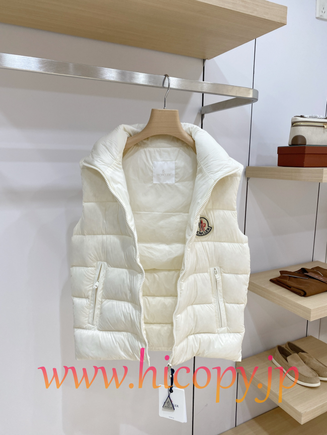 2026 秋冬新作 Moncler Contrin メンズ ダウンベスト ホワイト hicopymn004