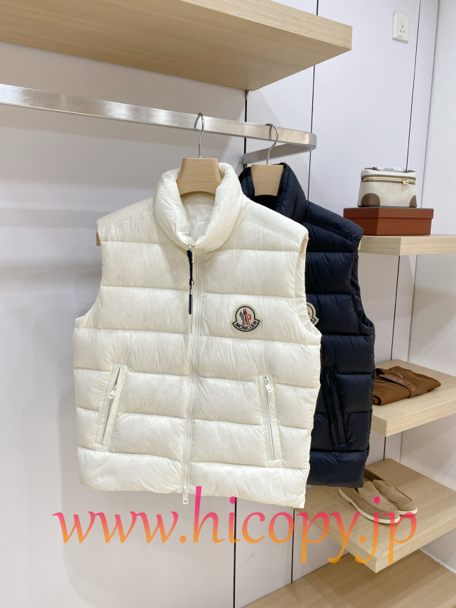 2026 秋冬新作 Moncler Contrin メンズ ダウンベスト ホワイト hicopymn004