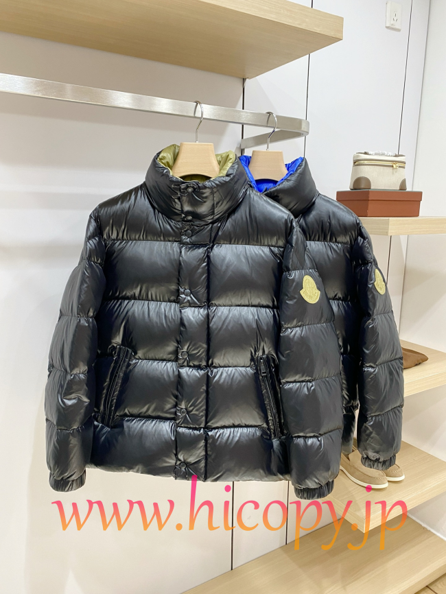モンクレール Moncler 2026 秋冬新作 Dervox ハイネックダウンジャケット ブルーインナー ブラック 男女兼用