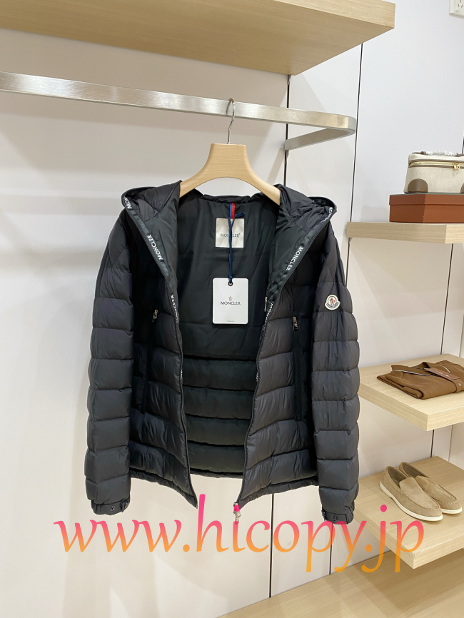 モンクレール Moncler 2026 秋冬新作 Baudinet 薄手マットフード付きダウンジャケット ブラック 男女兼用 hicopymn013