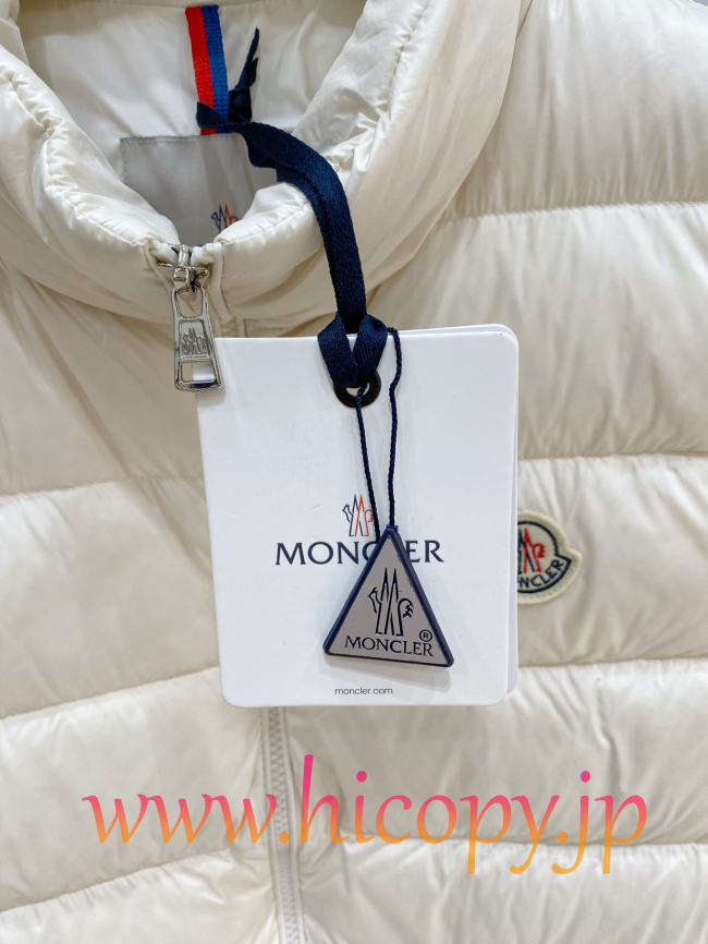 モンクレール Moncler 新作 ハイネックダウンベスト ホワイト 男女兼用 hicopymn016