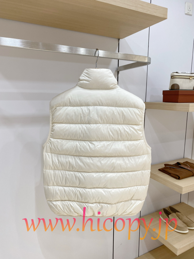 モンクレール Moncler 新作 ハイネックダウンベスト ホワイト 男女兼用 hicopymn016