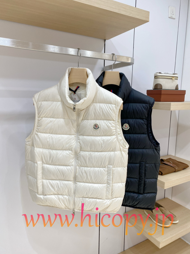 モンクレール Moncler 新作 ハイネックダウンベスト ホワイト 男女兼用 hicopymn016
