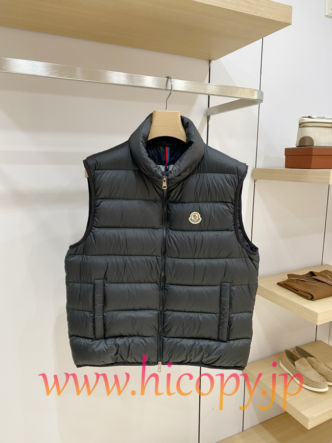 モンクレール Moncler 新作 ハイネックダウンベスト ブラック 男女兼用 hicopymn017