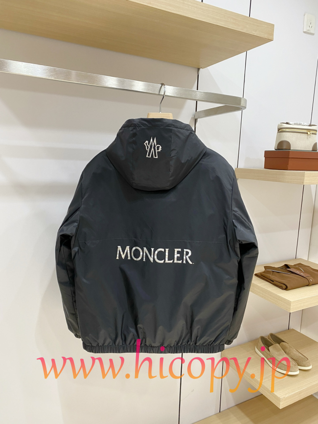 モンクレール Moncler 2026 新作 薄手フード付きダウンジャケット ブラック 男女兼用 hicopymn018