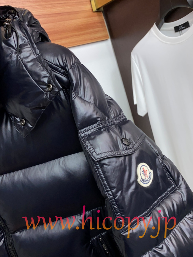 モンクレール Moncler 2026 秋冬新作 マヤ フード付きダウンジャケット ブラック 男女兼用 hicopymn024