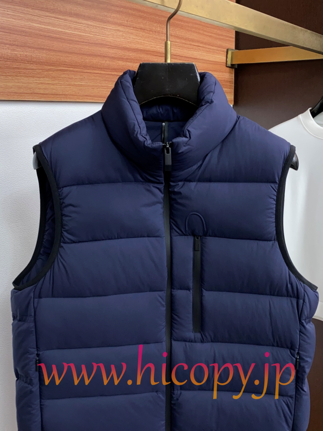 モンクレール Moncler 秋冬 メンズダウンベスト ネイビー 男女兼用 hicopymn027