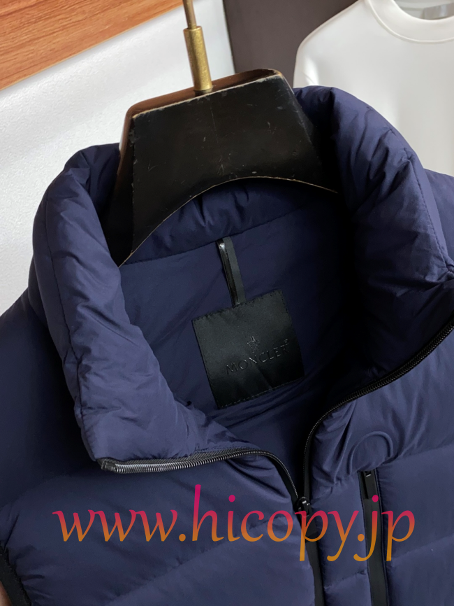 モンクレール Moncler 秋冬 メンズダウンベスト ネイビー 男女兼用 hicopymn027