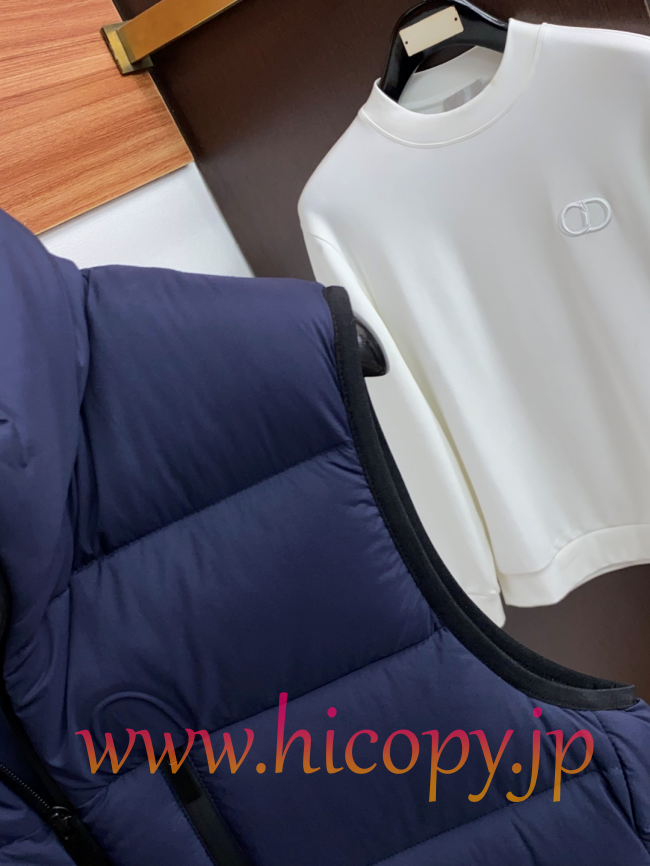 モンクレール Moncler 秋冬 メンズダウンベスト ネイビー 男女兼用 hicopymn027