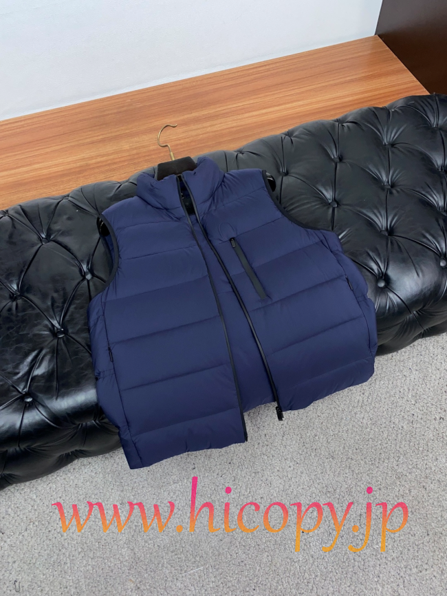 モンクレール Moncler 秋冬 メンズダウンベスト ネイビー 男女兼用 hicopymn027
