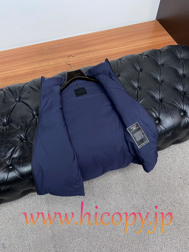 モンクレール Moncler 秋冬 メンズダウンベスト ネイビー 男女兼用 hicopymn027