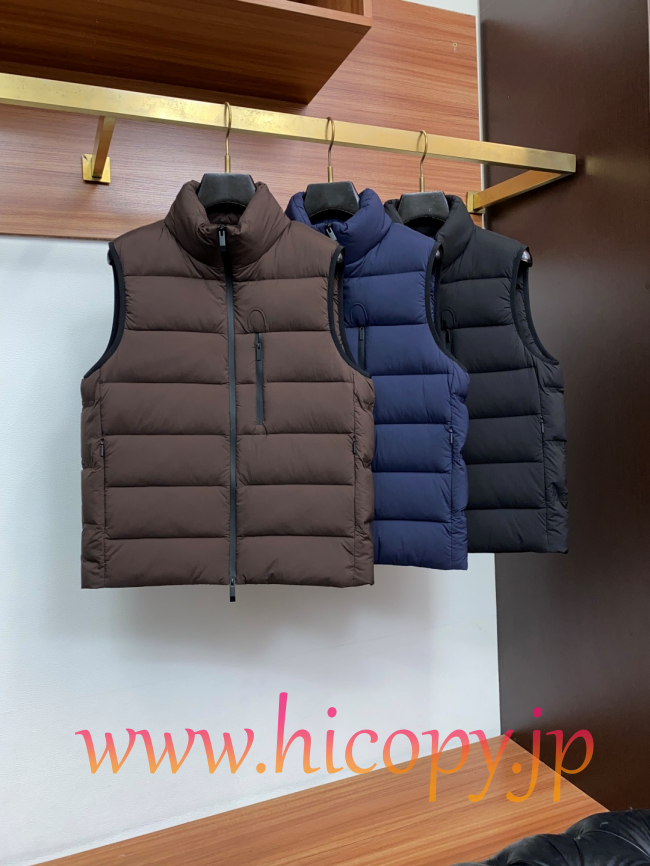 モンクレール Moncler 秋冬 メンズダウンベスト ネイビー 男女兼用 hicopymn027