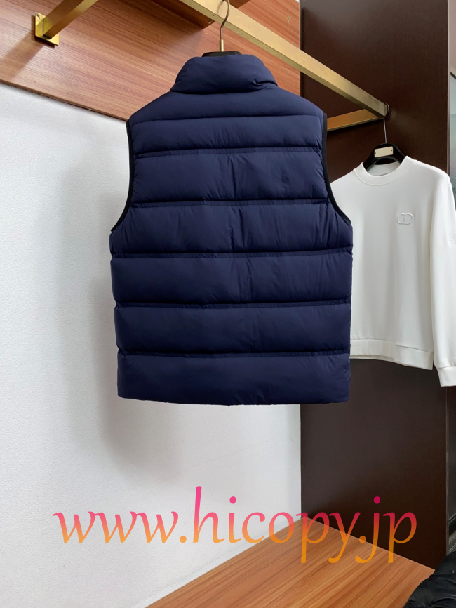 モンクレール Moncler 秋冬 メンズダウンベスト ネイビー 男女兼用 hicopymn027