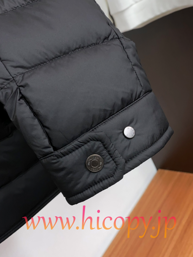 モンクレール Moncler 秋冬 メンズ ビジネス向け襟付きダウンジャケット ブラック 男女兼用 hicopymn030