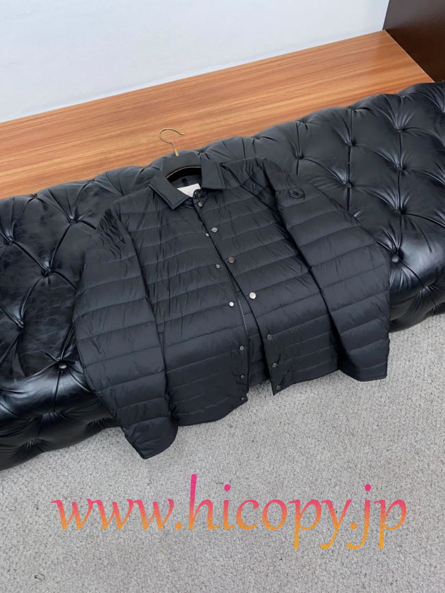 モンクレール Moncler 秋冬 メンズ ビジネス向け襟付きダウンジャケット ブラック 男女兼用 hicopymn030