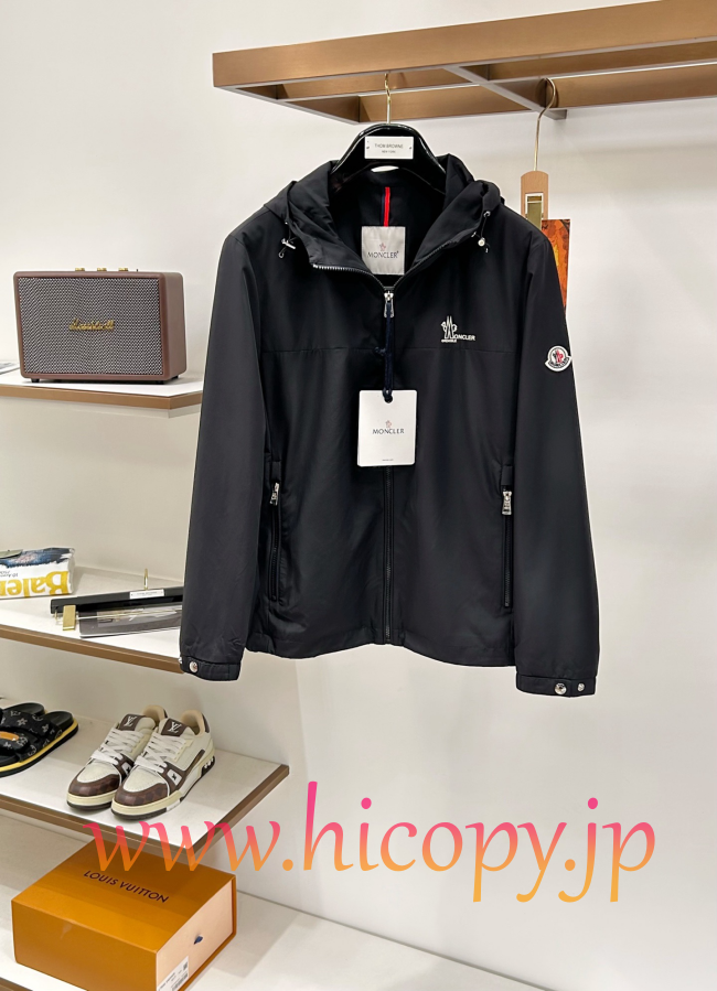 モンクレール Moncler 2026 秋冬新作 フード付きコットンジャケット ブラック hicopymn031