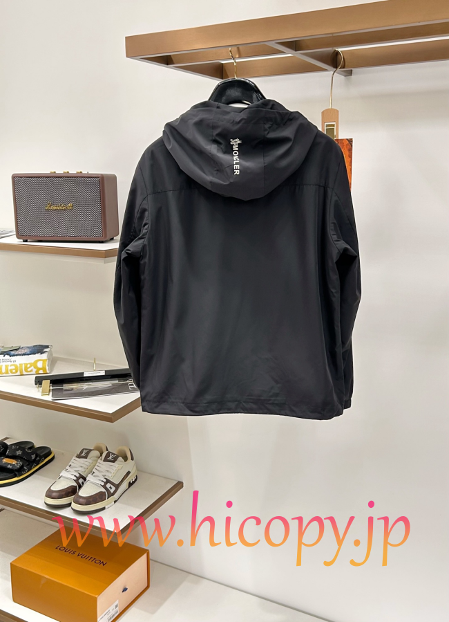 モンクレール Moncler 2026 秋冬新作 フード付きコットンジャケット ブラック hicopymn031