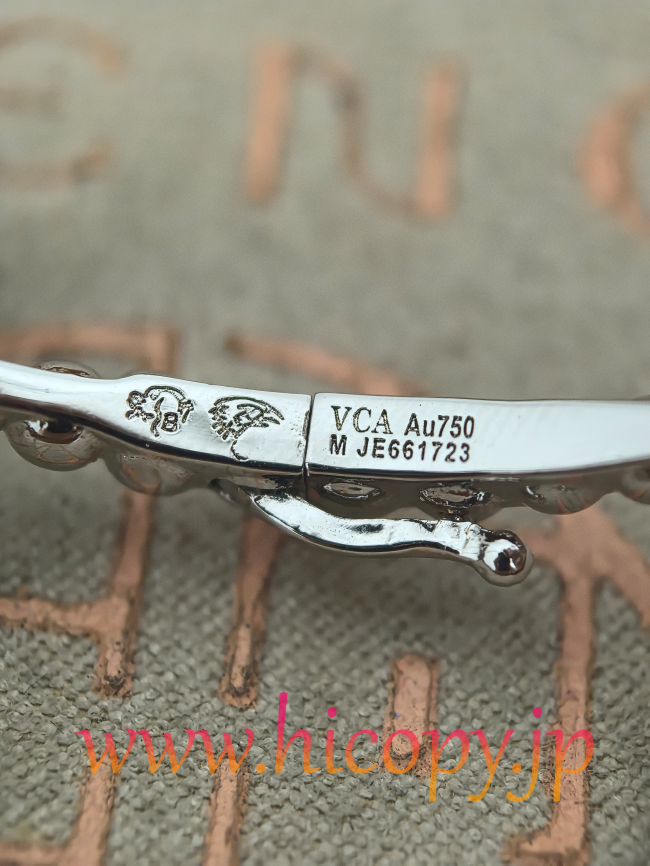 【Van Cleef & Arpels】ヴァンクリーフ＆アーペル Perlée（ペルレ） ラウンドビーズ バングル シルバーカラー 升级款（アップグレード版）