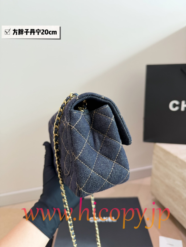 【CHANEL】シャネル クラシック フラップ ミニ デニム ゴールドボール チェーン ショルダーバッグ (公式型番: AS1912B04900CXXXX)