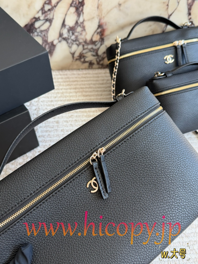 【CHANEL】シャネル 26C アップデート チェーン ウォレット オン チェーン (WOC) / ショルダーバッグ ソーブラック 顆粒牛革 ゴールド金具 3サイズ展開 (公式型番: AS2512B04900C3947)