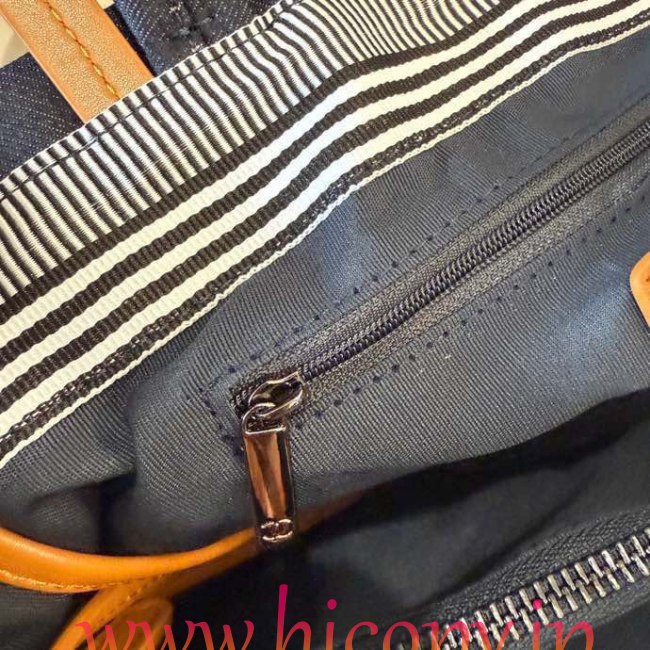 【CHANEL】シャネル ヴィンテージ キャンバス トートバッグ ネイビー×ホワイト ボーダー CCロゴ 30cm 2WAY (公式型番: VINTAGE-CC-TOTE-NAVY-WHITE-30CM)