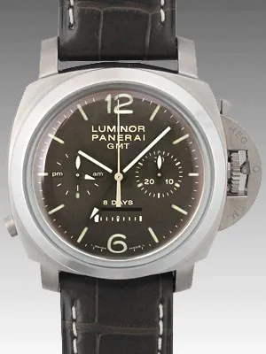 パネライ ルミノール１９５０ ８デイズクロノ モノプルサンテＧＭＴ?PAM00311