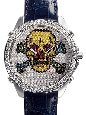 ジェイコブ クォーツ ステンレス JC-SKULL1D
