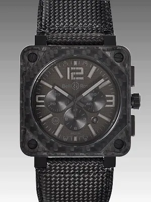 ベル＆ロス BR01-94CARBON FIBER PHANTOM ブラック メンズ