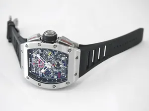 リシャールミル フライバック クロノグラフ  RM011 WG/TI/ラバー スケルトン