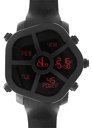 ジェイコブ JC-GST デジタル ファイブタイムゾーン ゴースト SS(PVD)