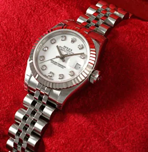 ロレックス 179174G レディース デイトジャスト ROLEX 白