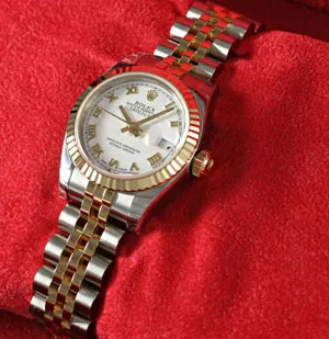 ロレックス 179173 レディース デイトジャスト ROLEX 白ローマ