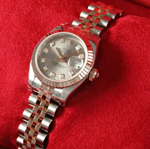 ロレックス 179171G レディース デイトジャスト ROLEX グレー
