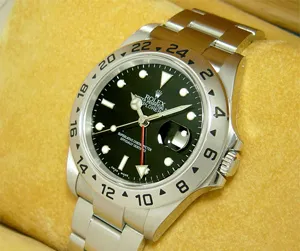 ロレックス エクスプローラーII 黒 ROLEX 16570 SSブレスレット