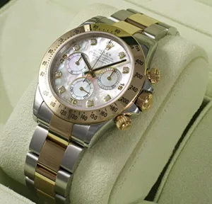 ロレックス デイトナ コンビ 白シェル/ダイヤ ROLEX 116523NG 自動巻き