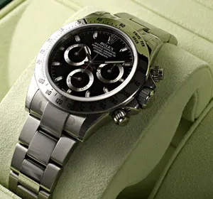 ロレックス デイトナ 黒 ROLEX 116520 SSブレスレット ヘアライン