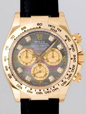 ロレックス ROLEX デイトナ 116518NG 黒皮 ブラックシェル 自動巻 メンズ
