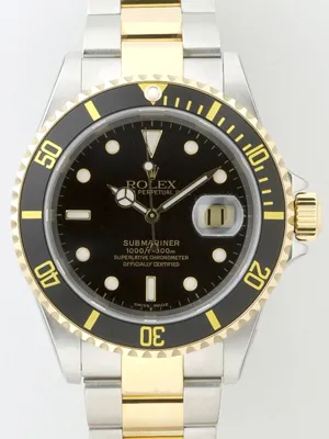 ロレックス ROLEX サブマリーナ デイト 16613 ブラック YG/SS
