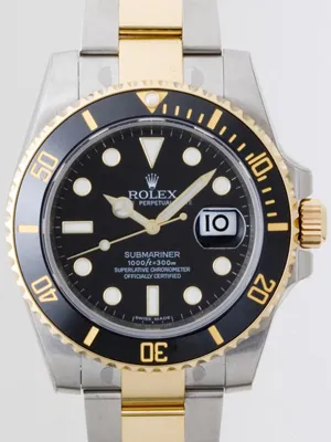 ロレックス ROLEX サブマリーナ デイト 116613LN ブラック YG/SS 自動巻