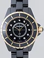 シャネル j12 H2543 33mm ブラックセラミックブレス 11Ｐダイヤ ピンクゴールドコンビ ブラック
