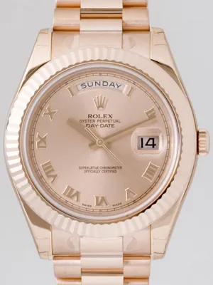 ロレックス ROLEX デイデイトII 218235 プレジデントブレス ピンクローマ