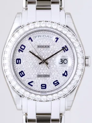 ロレックス ROLEX デイデイト 18946EA 全面ダイヤ青アラビア