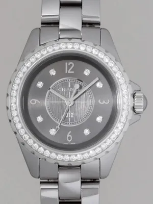 シャネル j12 クロマティック H2565 33mm チタンセラミックブレス 8Pダイヤ