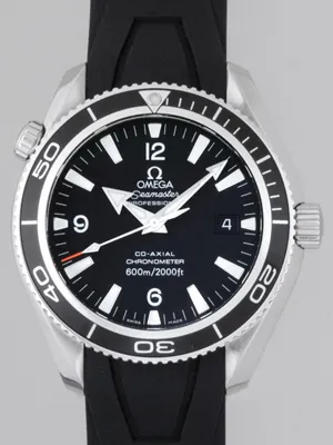オメガ シーマスター 2901.50.91 プラネットオーシャン 42mm ブラックベゼル ラバーベルト ブラック