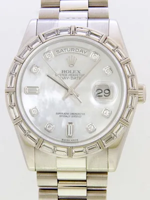 ロレックス ROLEX デイデイト 118366NCA プレジデントブレス ホワイトシェル