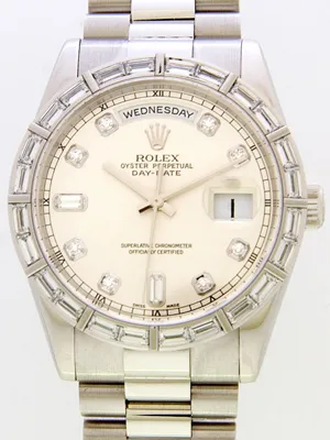 ロレックス ROLEX デイデイト 118366A プレジデントブレス シルバー
