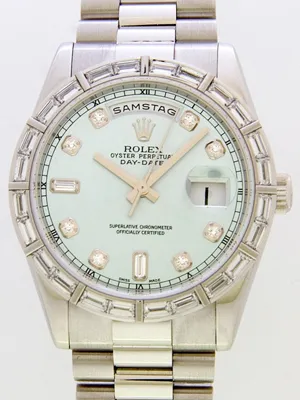 ロレックス ROLEX デイデイト 118366A プレジデントブレス アイスブルー