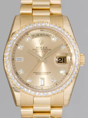 ロレックス ROLEX デイデイト 118348A プレジデントブレス シャンパン