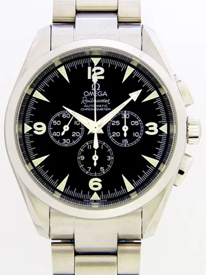 オメガ OMEGA シーマスター 2512.52 アクアテラ レイルマスター クロノグラフ ブラック